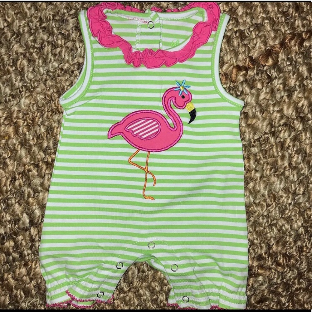 Flamingo romper • Y’all! This is SO PRECIOUS!!